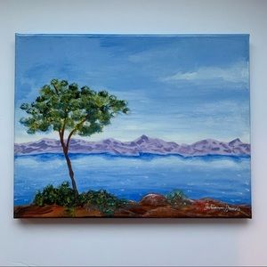 Original Acrylic Painting on Canvas called “Okanagan” 11x14” varnished painting